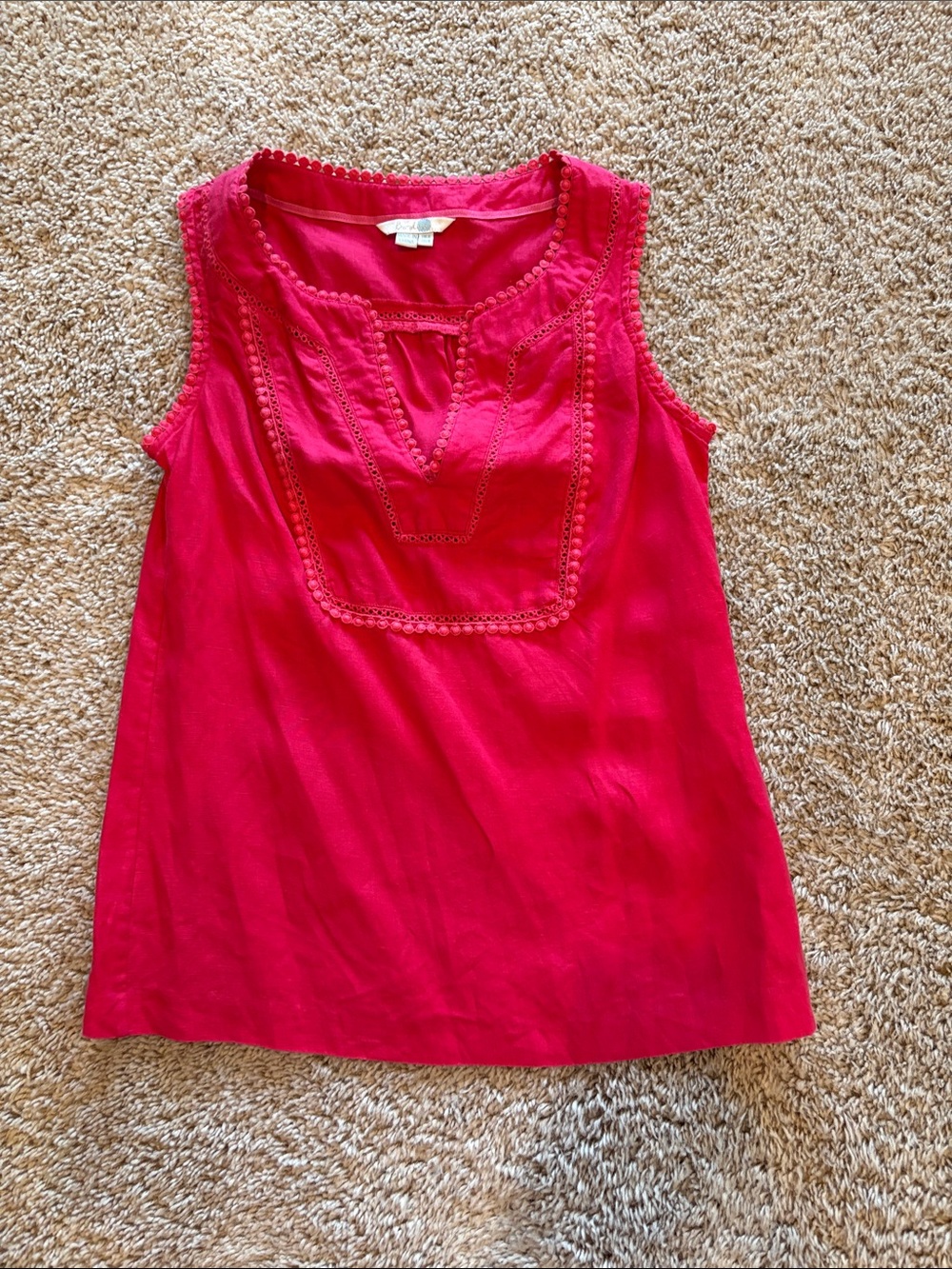 Boden Linen Sleeveless Top